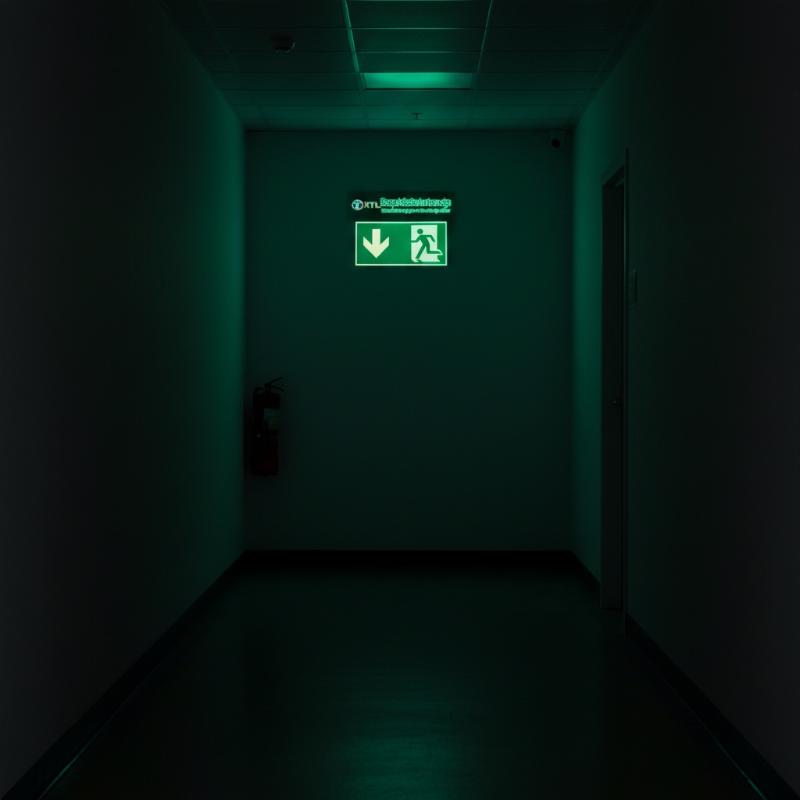 1 Sheet Glow-In-The-Dark Safet - Emergency Exit Sign ulasan dan harga