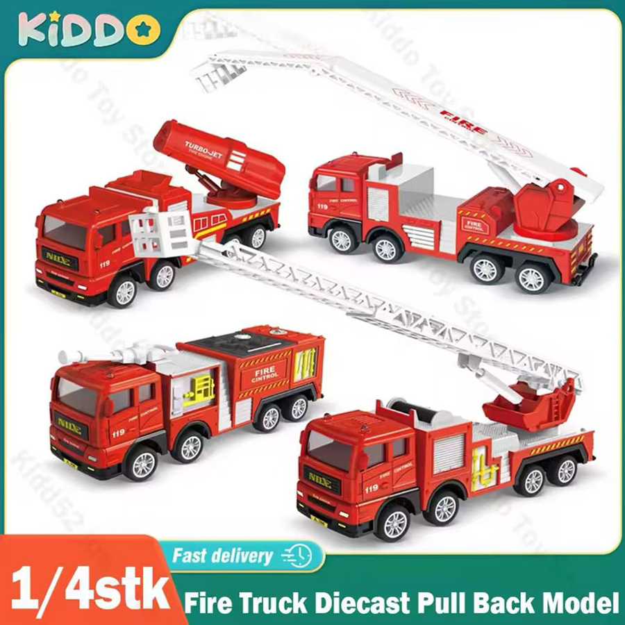 1pc-Alloy Fire Truck 1:32 Simu - Fire Escape Ladder ulasan dan harga