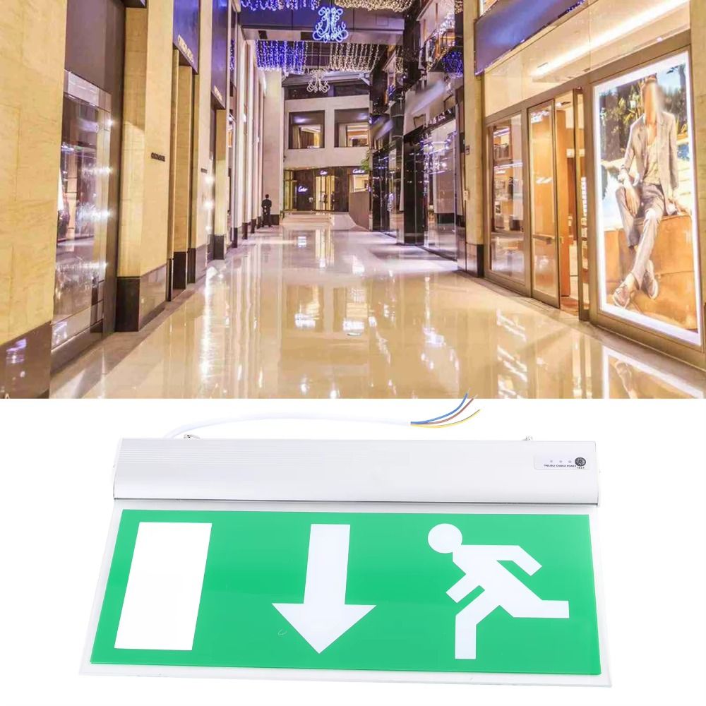 110-240V Commercial LED Emerge - Emergency Exit Sign ulasan dan harga