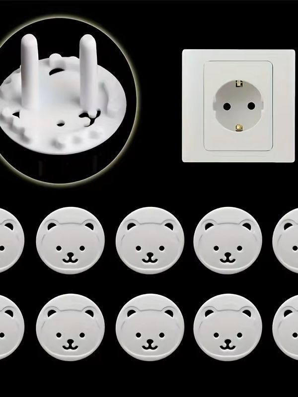 15pcs Bear EU Power Socket Ele - Outlet Cover Baby ulasan dan harga