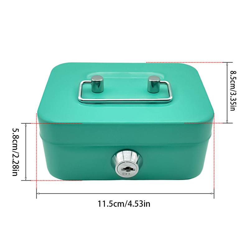 Money Safe Box Lockable Cash B - Lockbox Key Secure ulasan dan harga