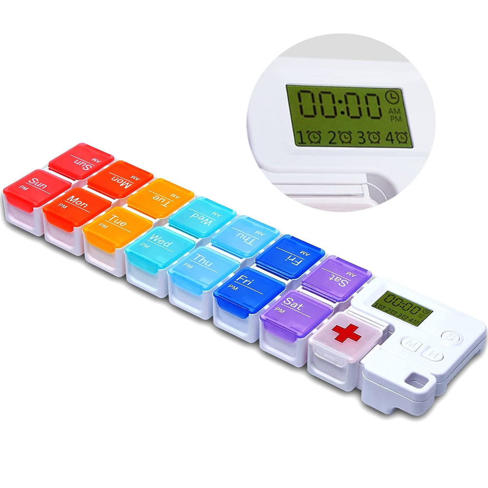 7-Day Pill Organizer with Medi - Medicine Cabinet Lock ulasan dan harga